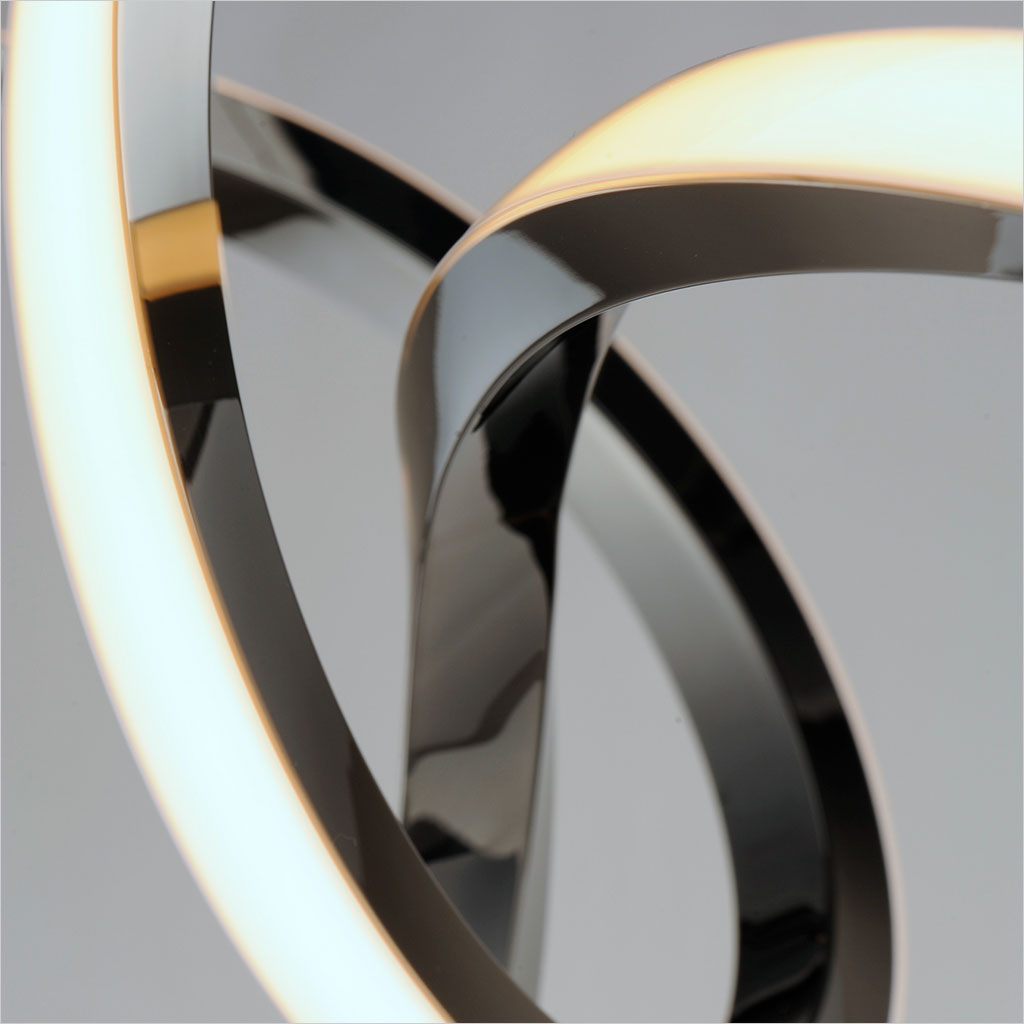 Perpetual LED Pendant - Black Chrome