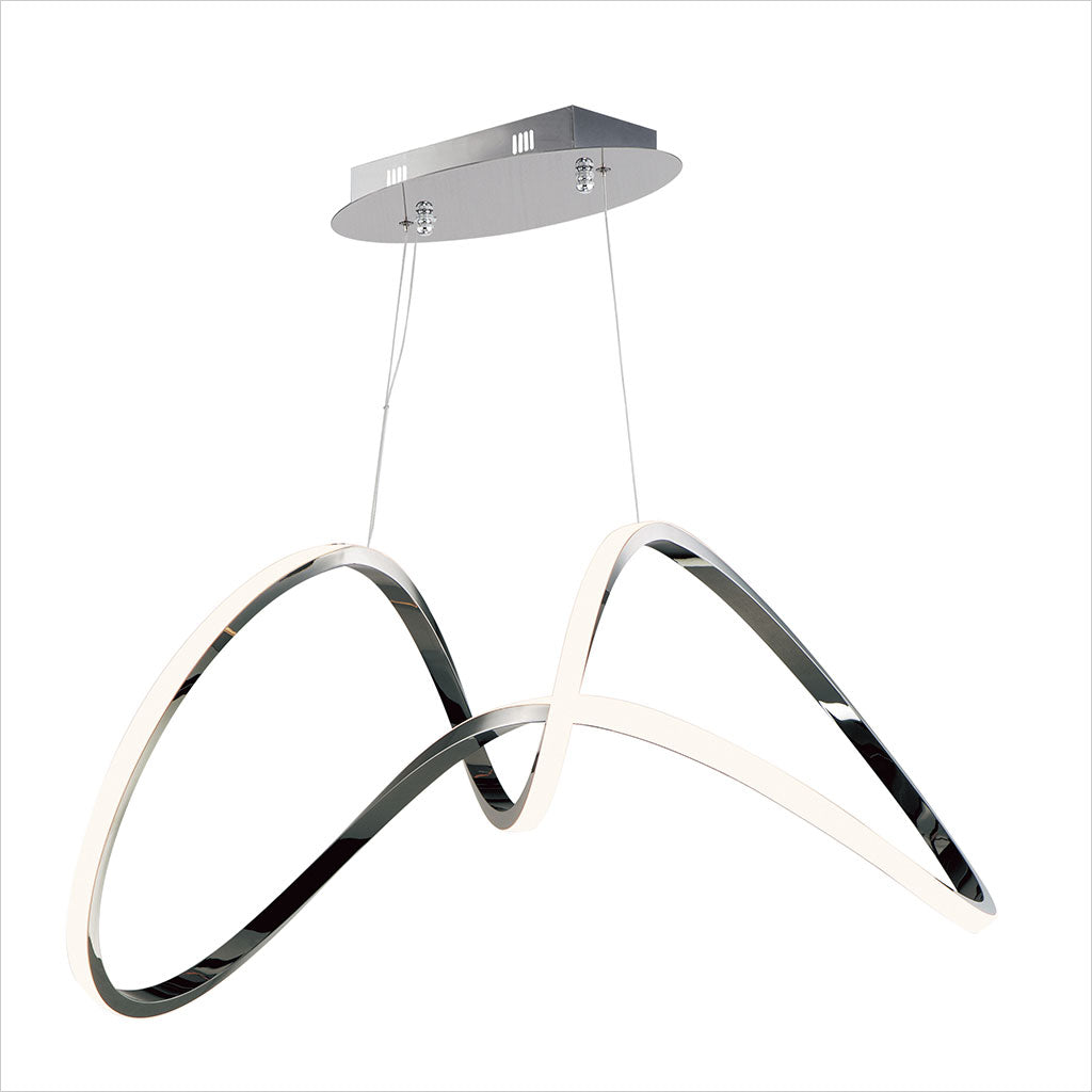Perpetual LED Pendant - Black Chrome