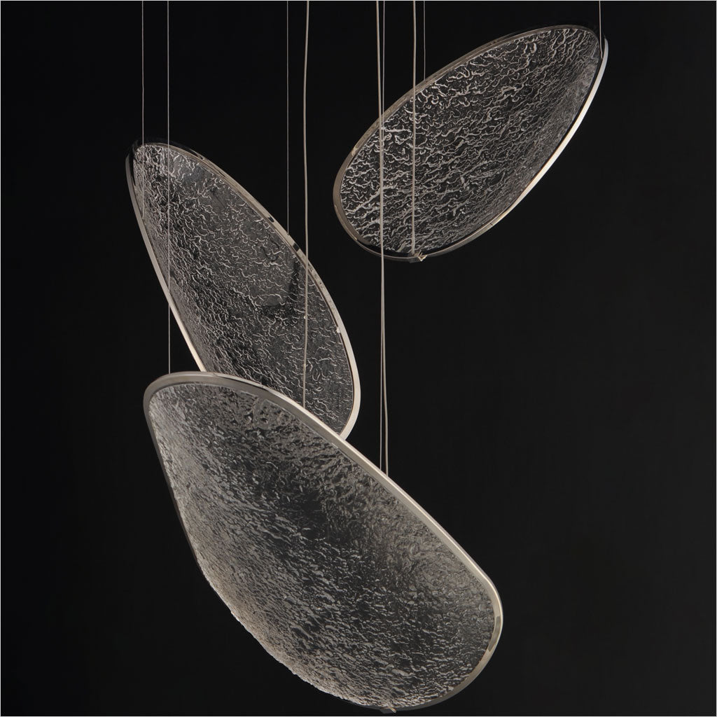 Moonscapes 3-Light Pendant - Polished Chrome