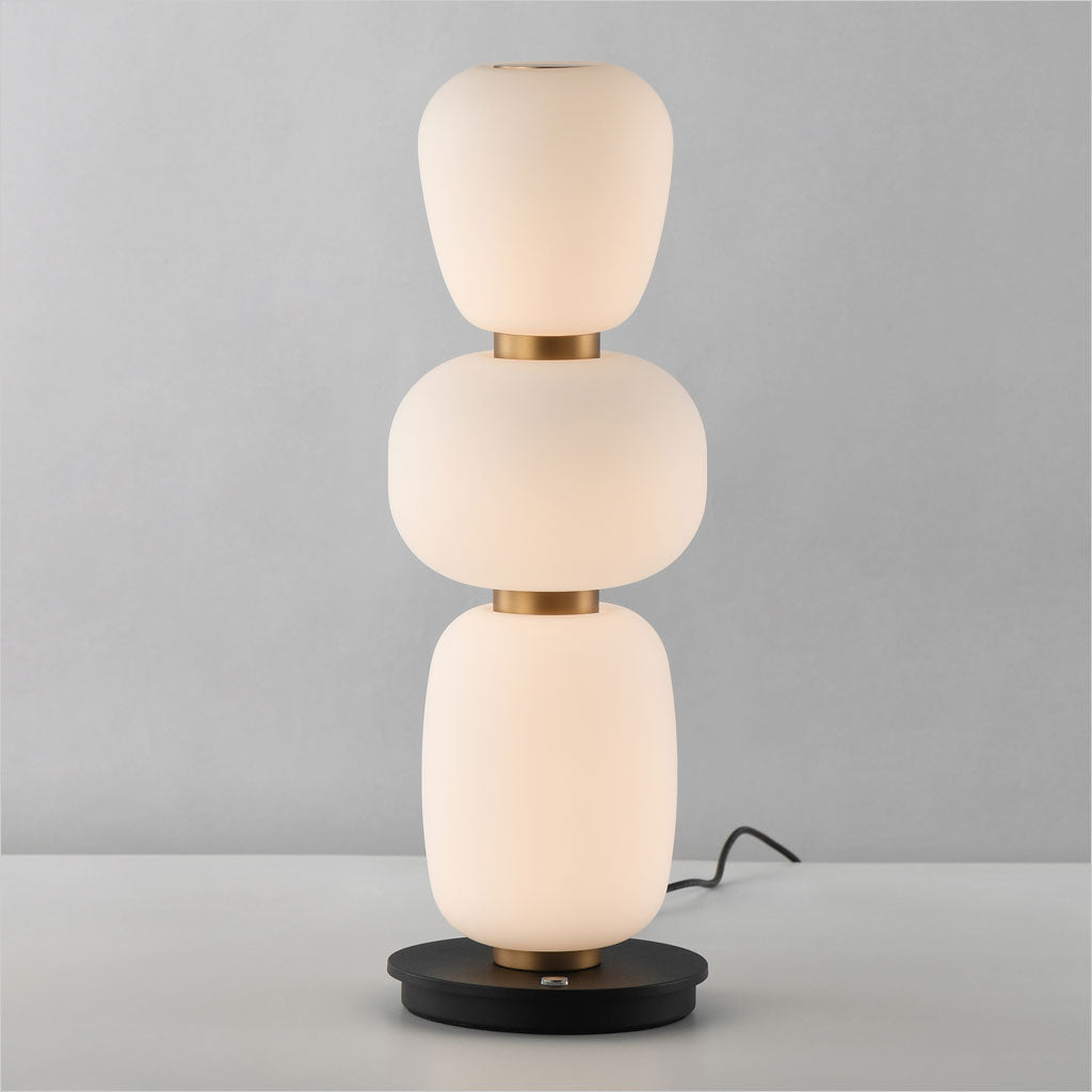 Soji Portable Lamp - Black with Gold