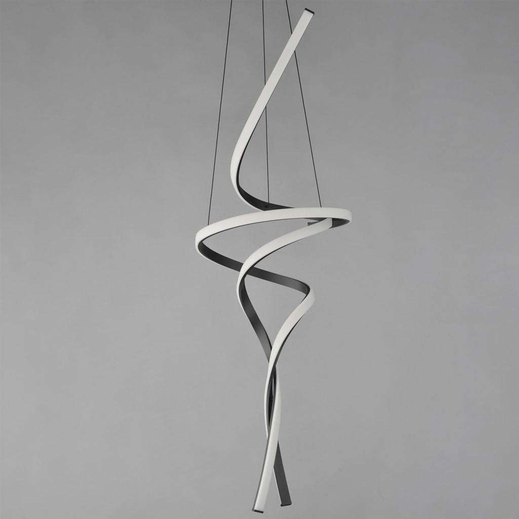 Serpentine Vertical Pendant - Black