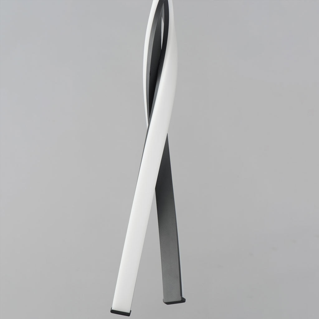 Serpentine Vertical Pendant - Black