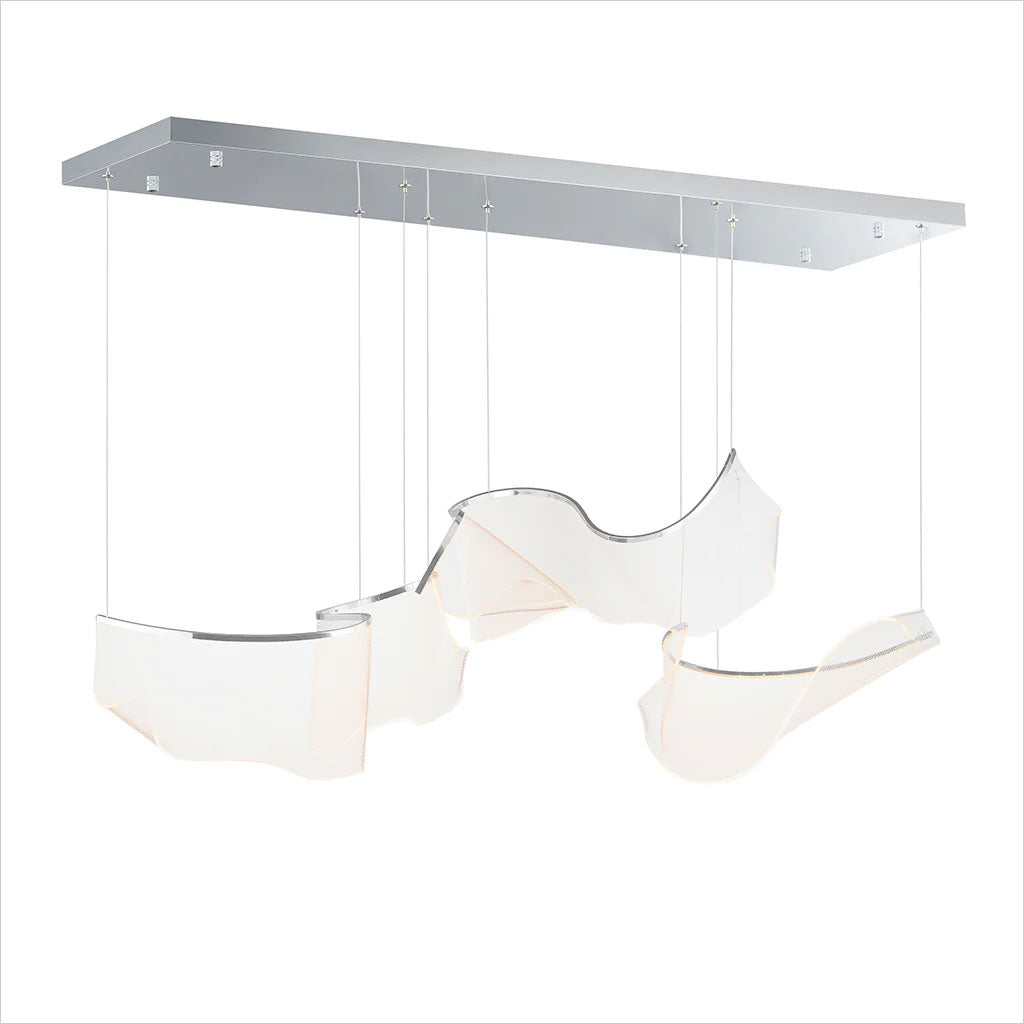 Rinkle 3-Light Pendant - Chrome
