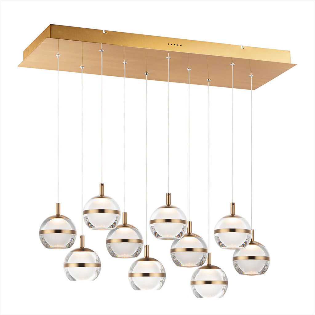 Swank 10-Light Linear Pendant