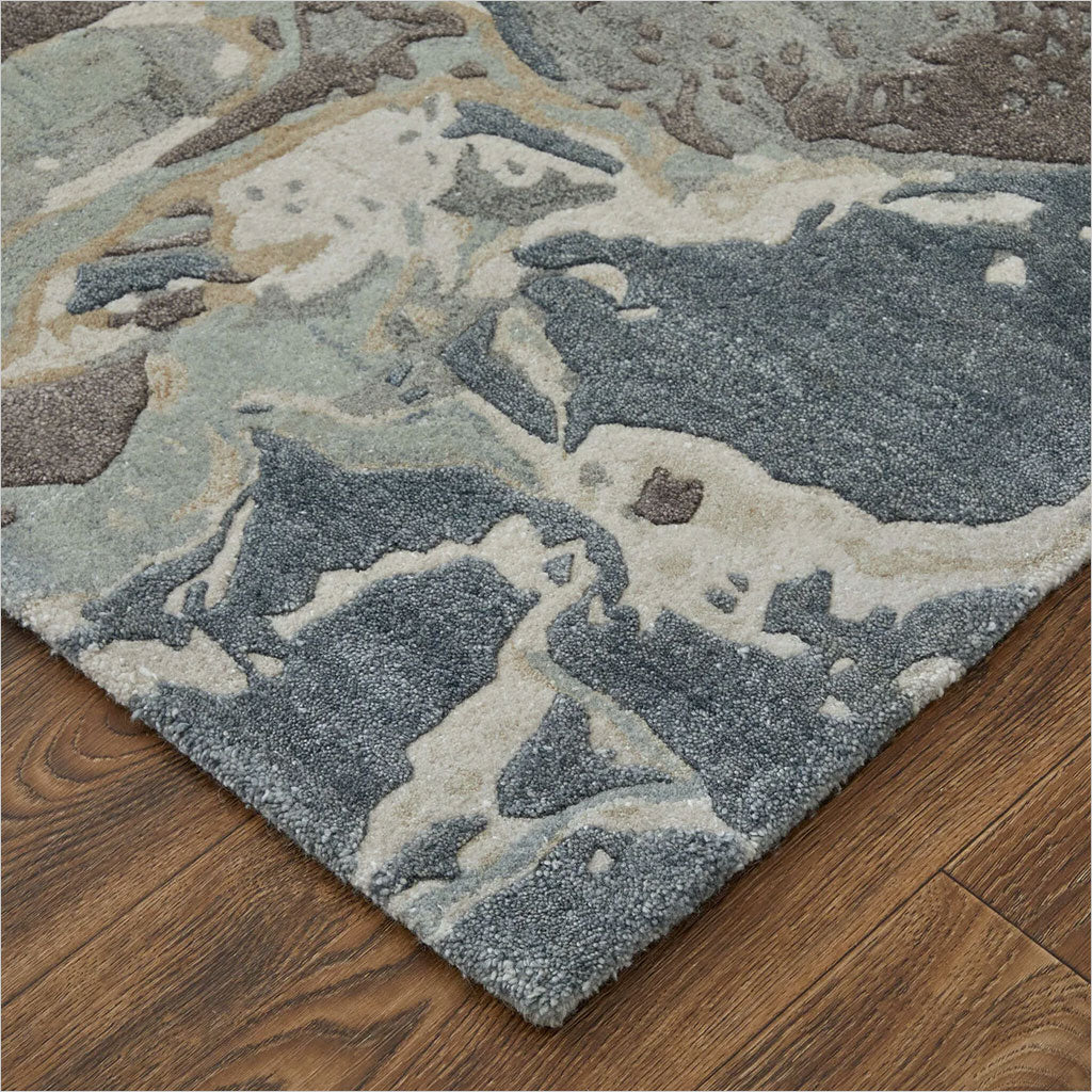 Zarah Area Rug - Blue Charcoal