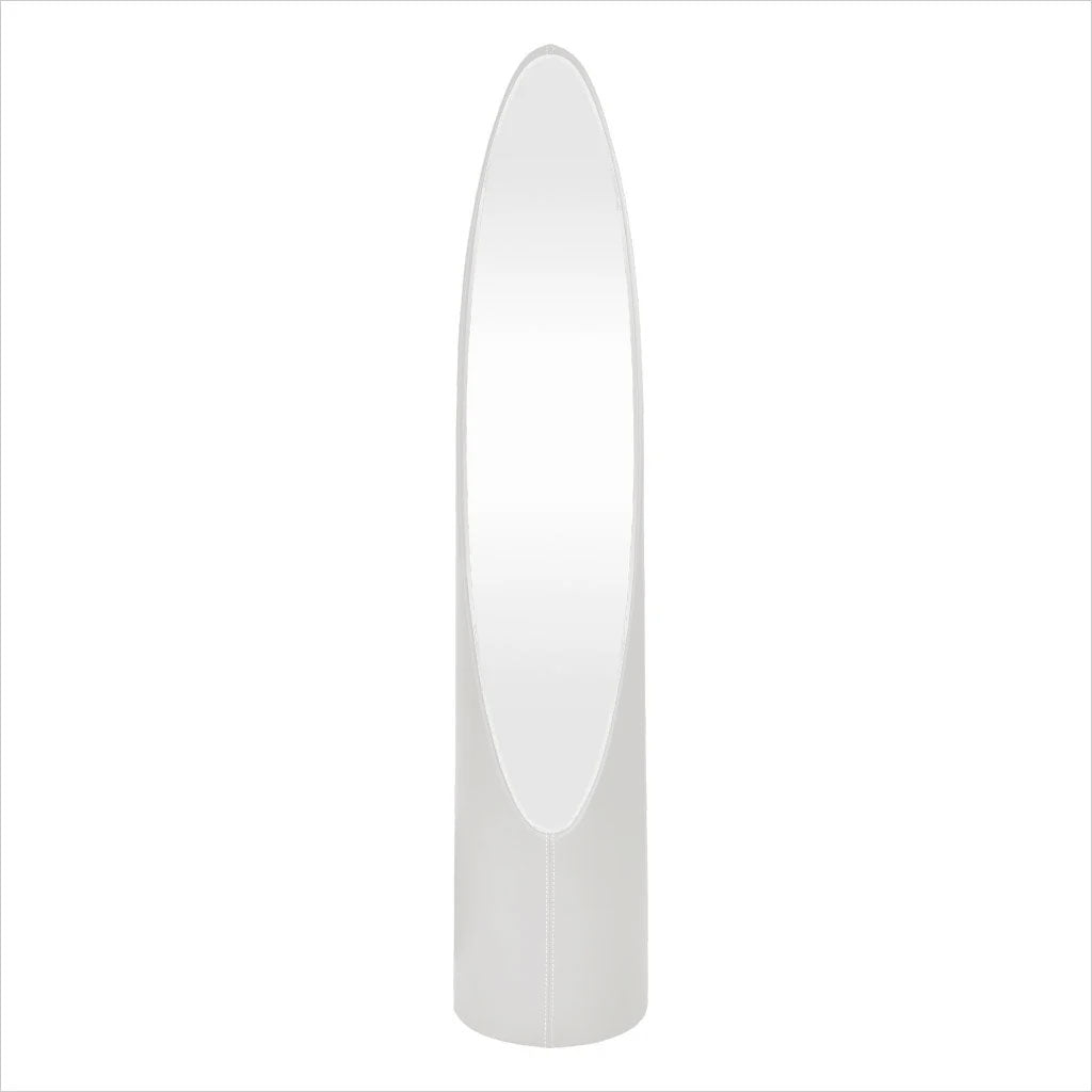 Lustre Mirror - White