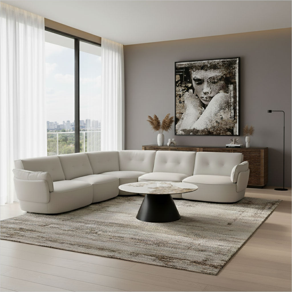 Domino Sectional - Soft White
