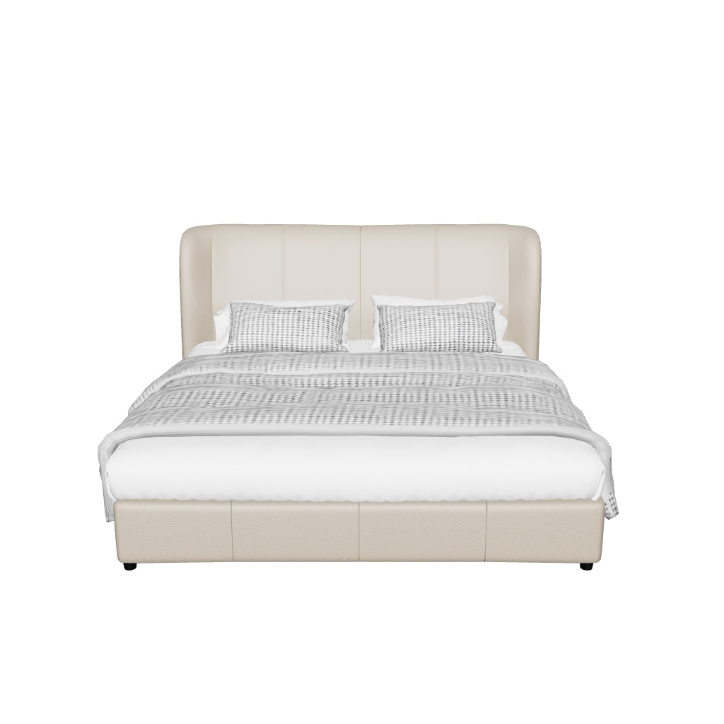 Anderson Bed - Finch Slate Leather