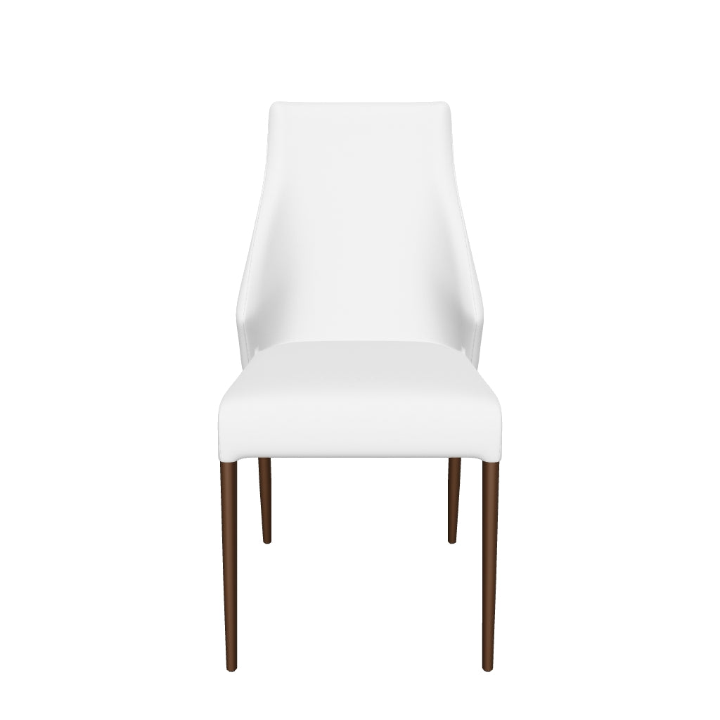 Bruno Dining Chair - White Fabric