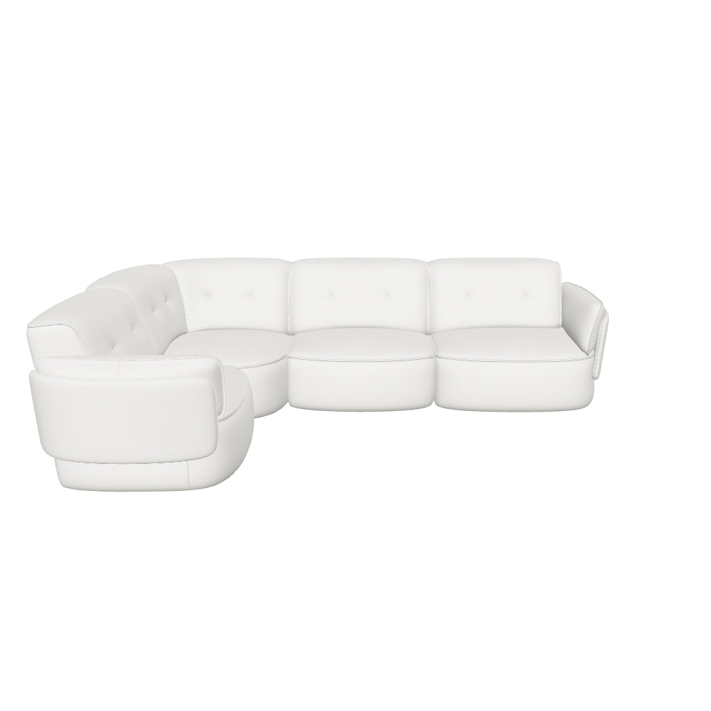 Domino Sectional - Soft White