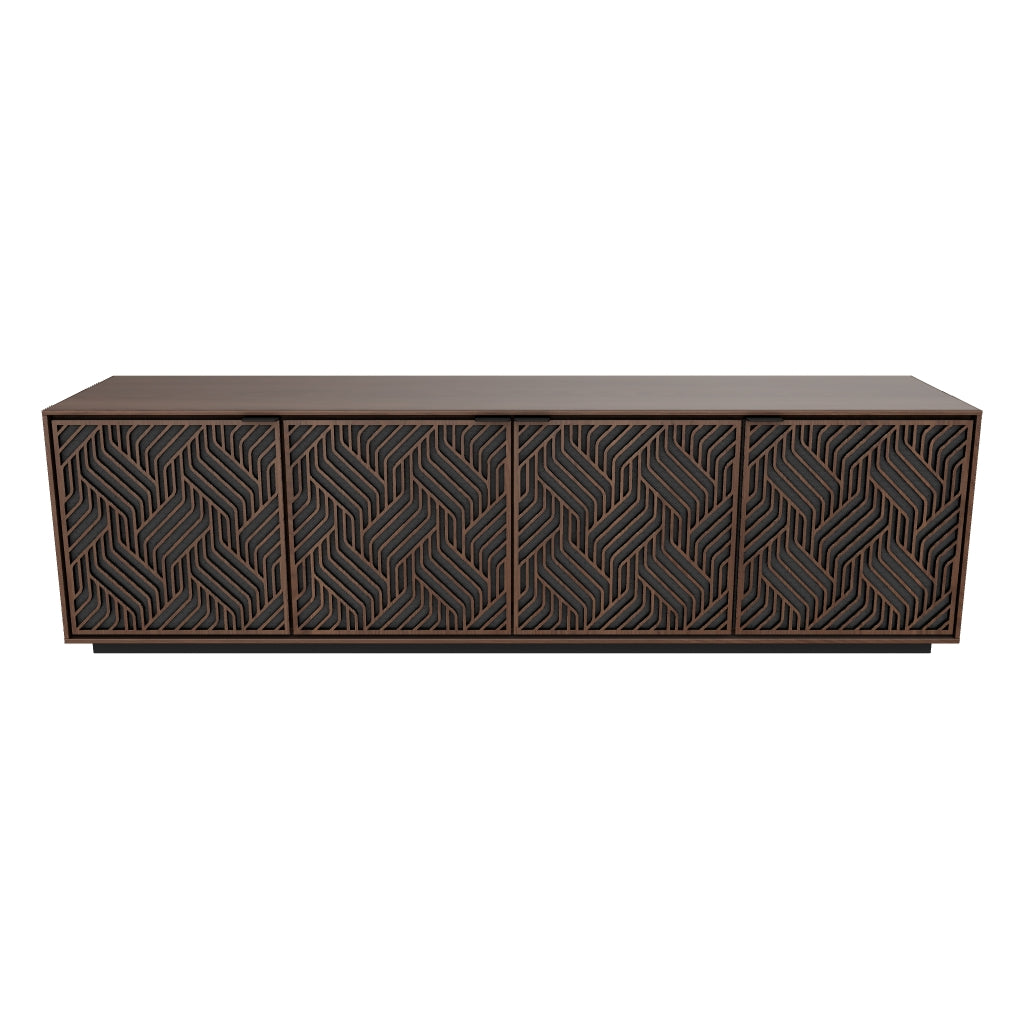 Elements 8703 Media Cabinet - Toasted Oak