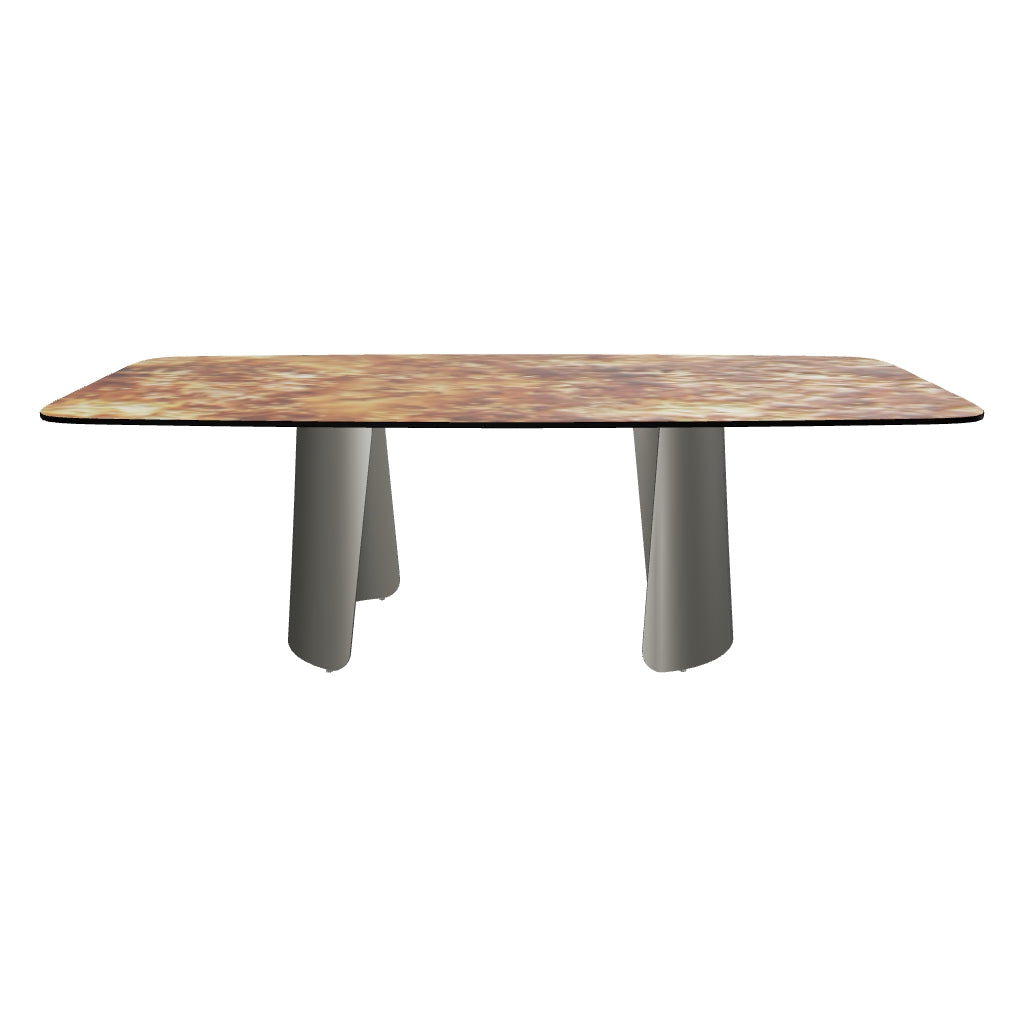 Hydra Dining Table - Burnt Orange