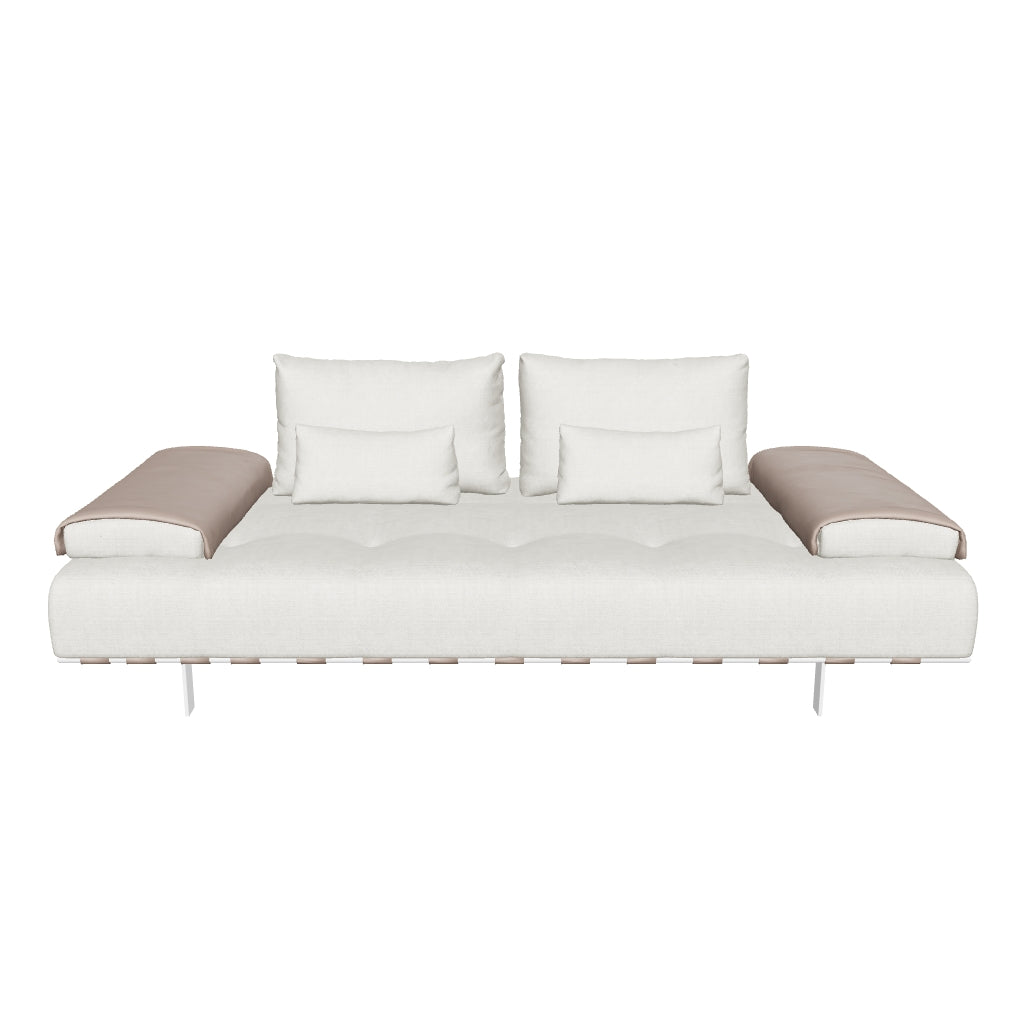 Libero Sofa - Fabric and Leather Combo