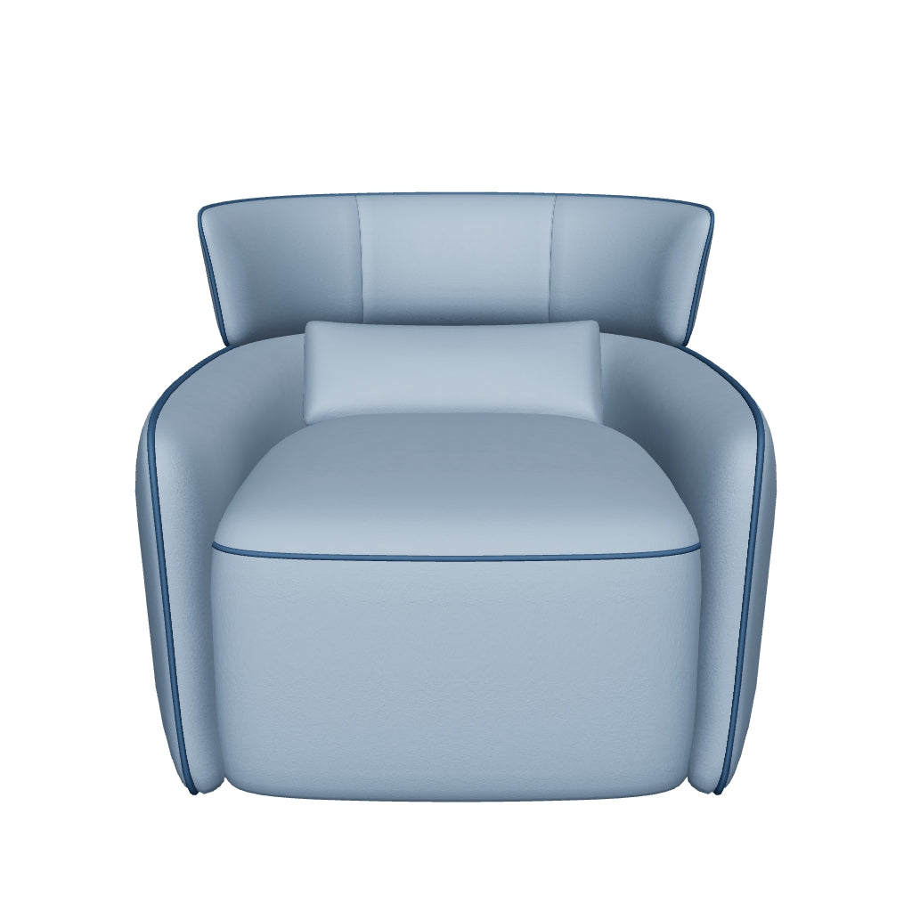 Lilly Swivel Armchair - Blue