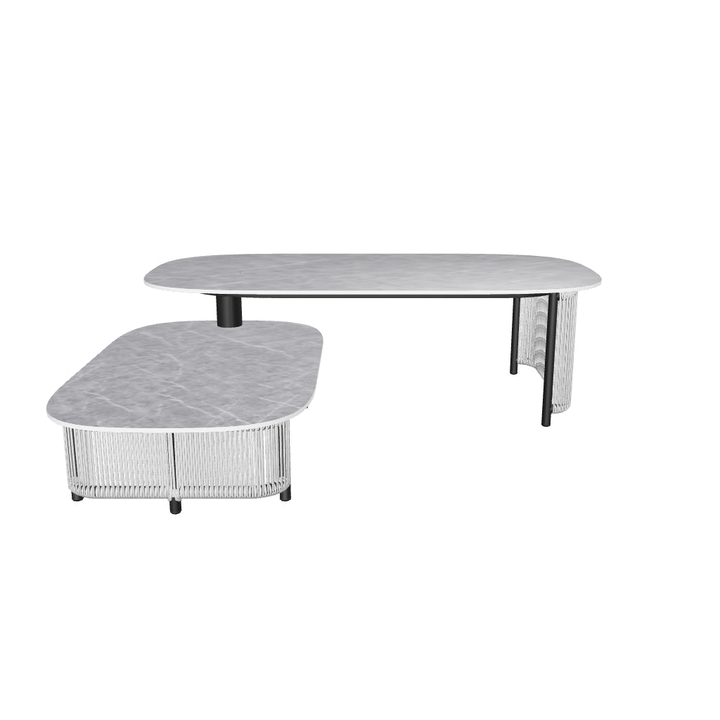 Lotus Rotating Coffee Table - Grey