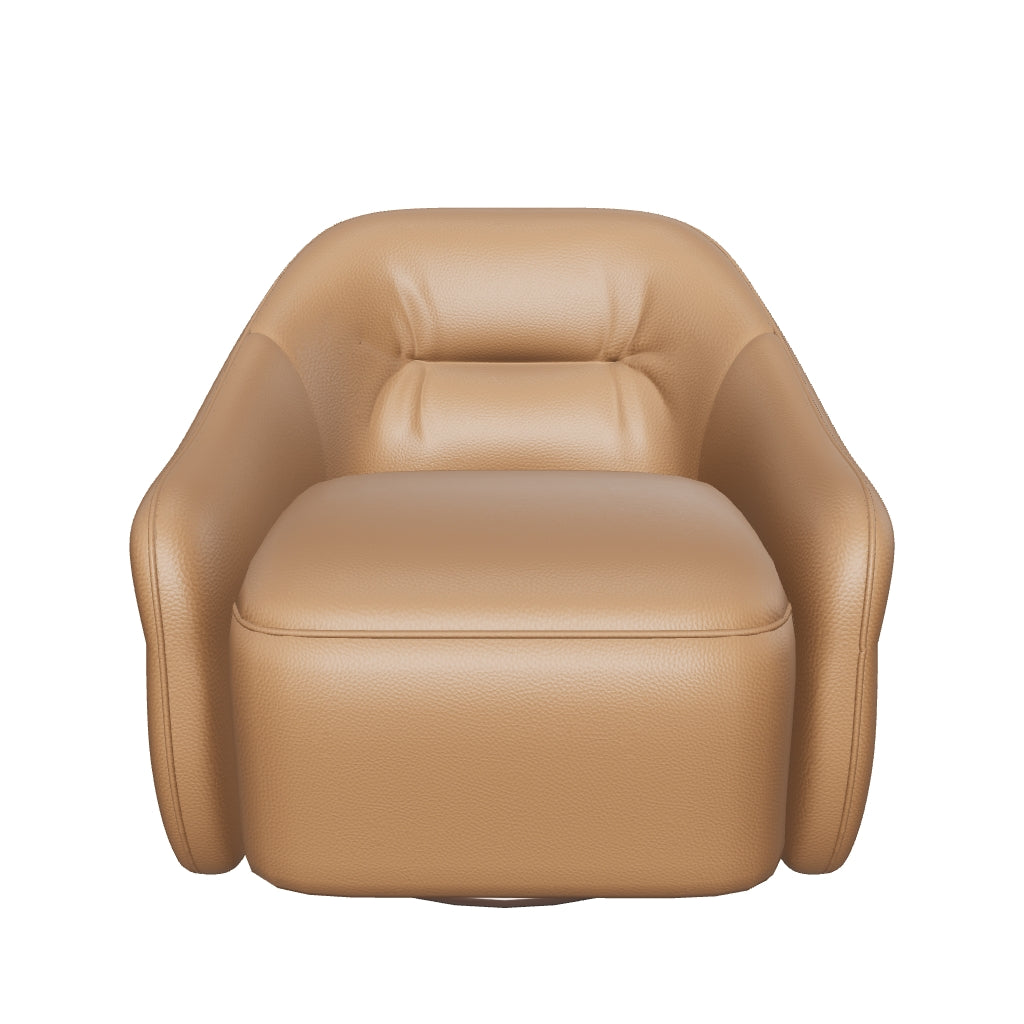 Melia Swivel Chair - Caramel