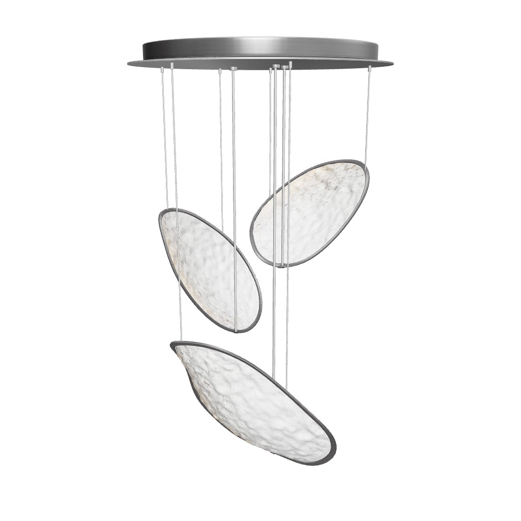 Moonscapes 3-Light Pendant - Polished Chrome