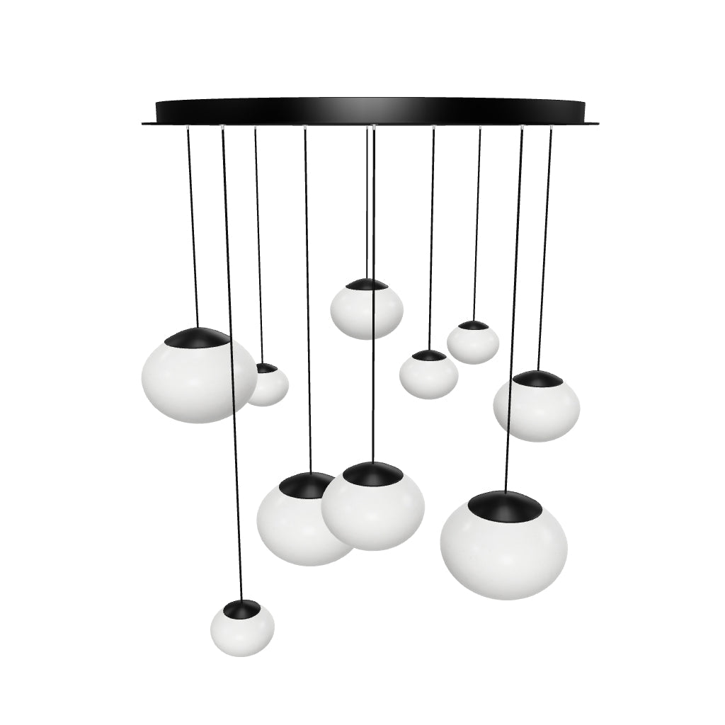Nimbus 10-Light Pendant - Black