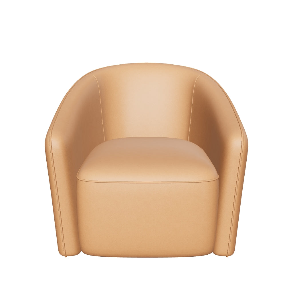 Regent Swivel Armchair - Whiskey Leather