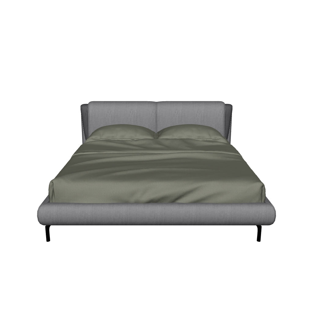 Sottile Bed - Medium Grey