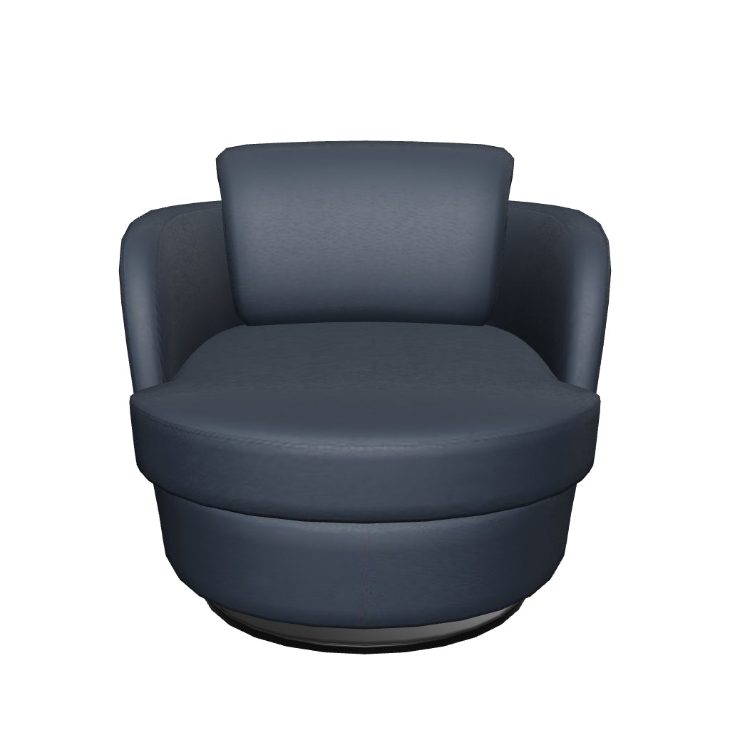 Tamburo Swivel Chair - Dark Blue