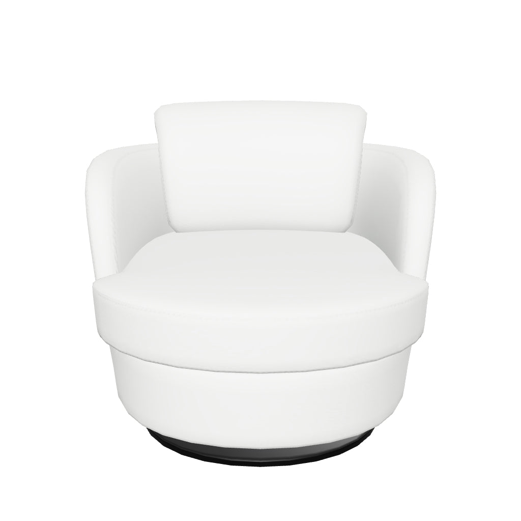 Tamburo Swivel Chair - White