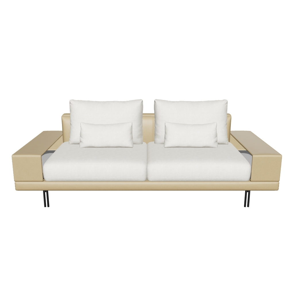 Twist Sofa - Beige Fabric