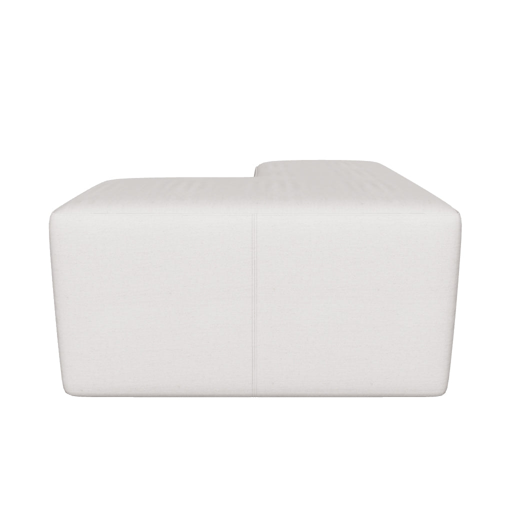 Wesson L-Shaped Ottoman - Tan Fabric