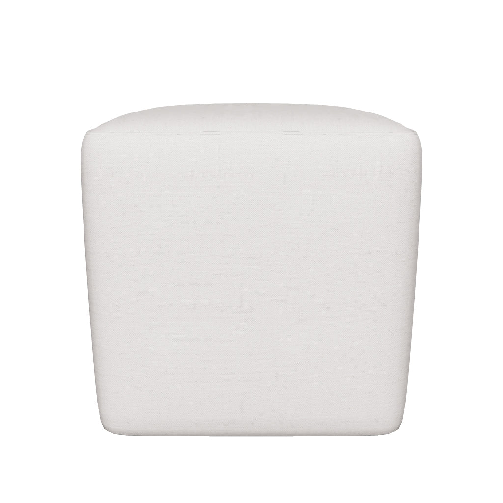 Wesson Square Ottoman - Tan Fabric
