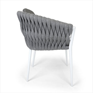 light grey outdoor dining chair