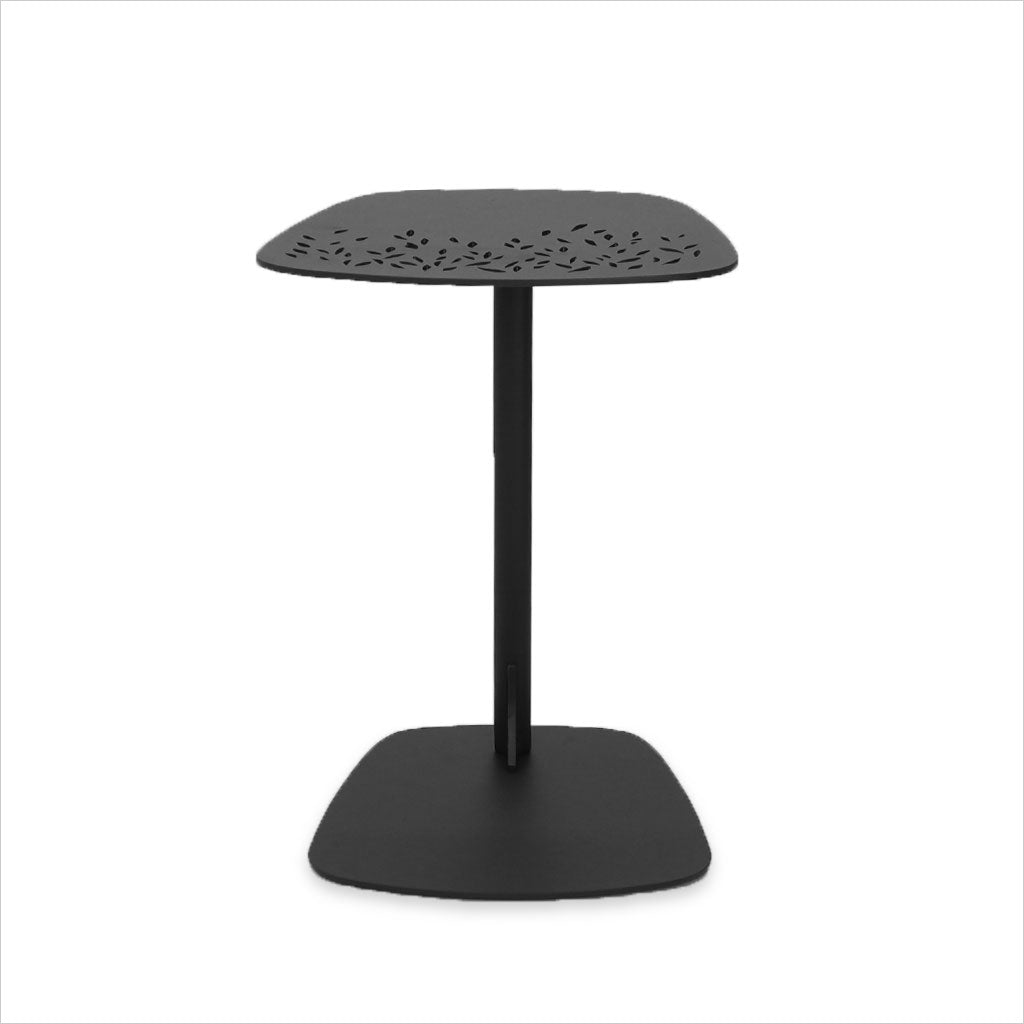 black accent table