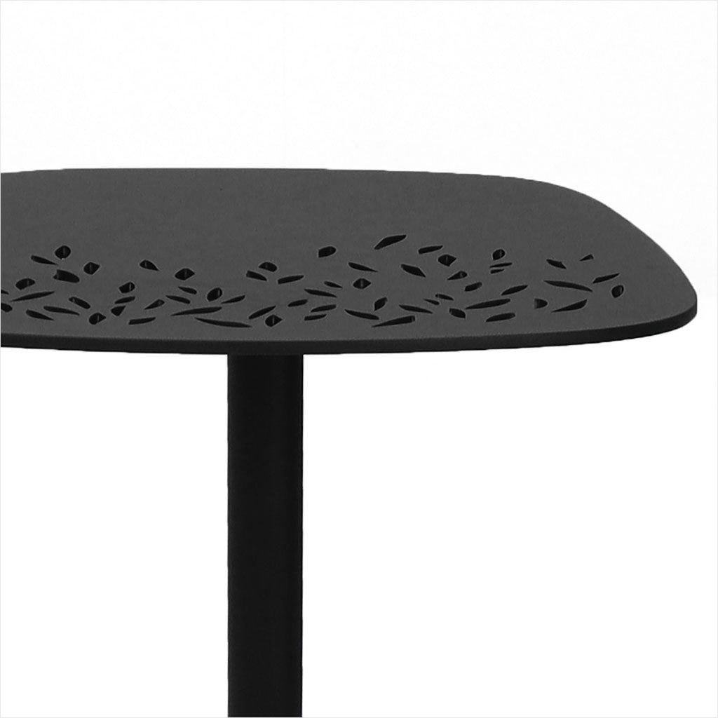 black accent table