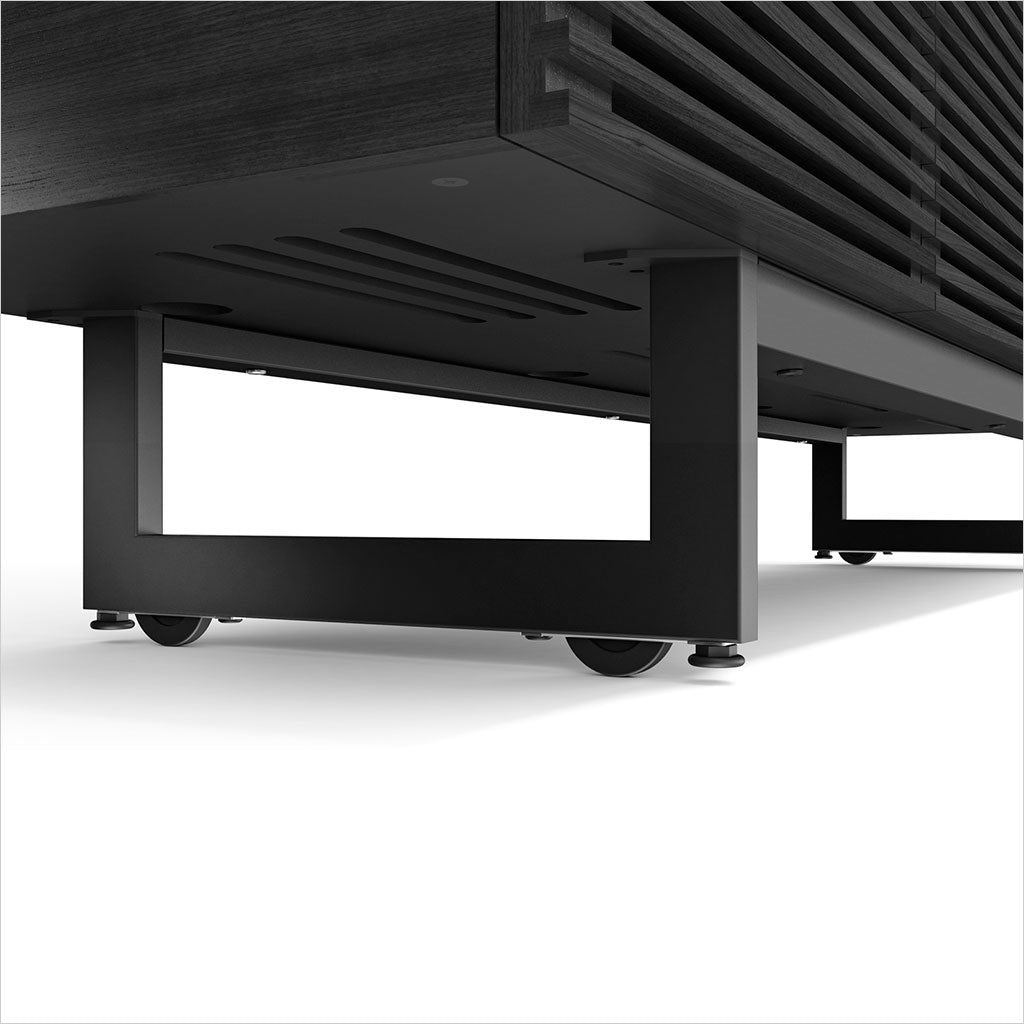 tv stand with louvered doors