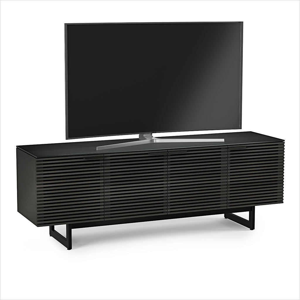 tv stand with louvered doors