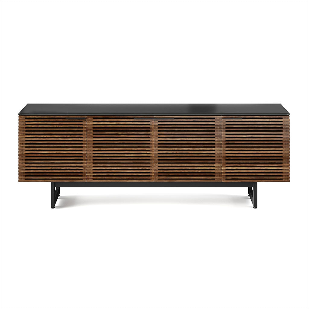 tv stand with louvered doors