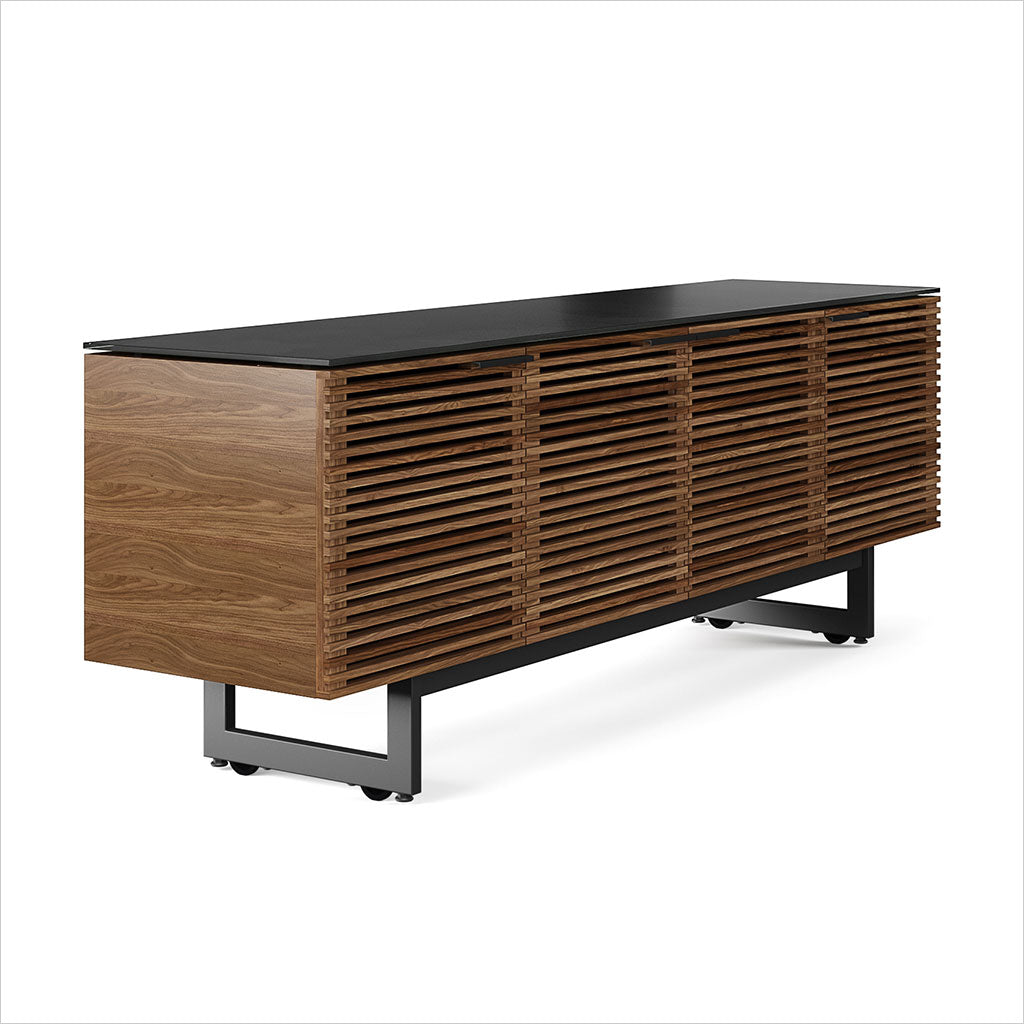 tv stand with louvered doors