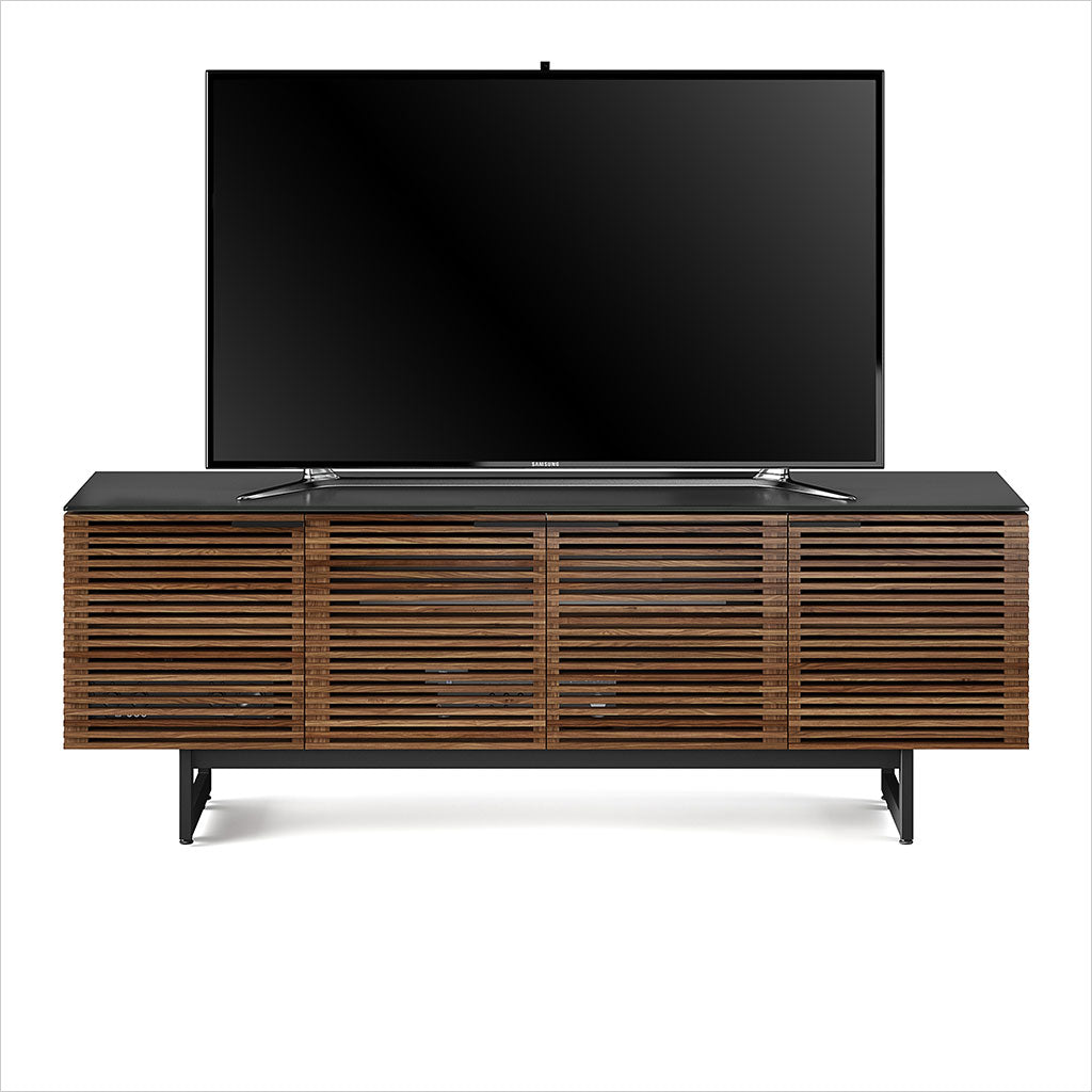 tv stand with louvered doors