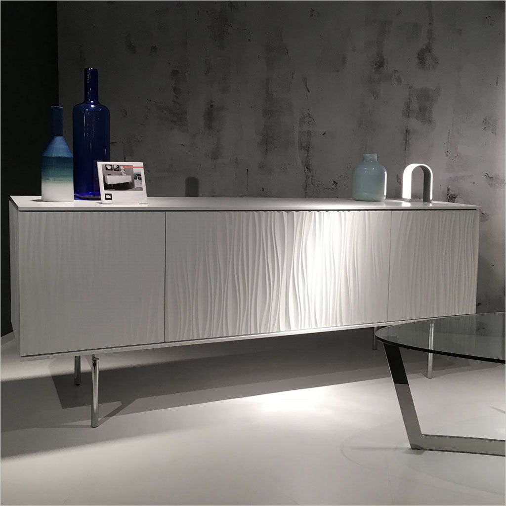 sideboard with textured front