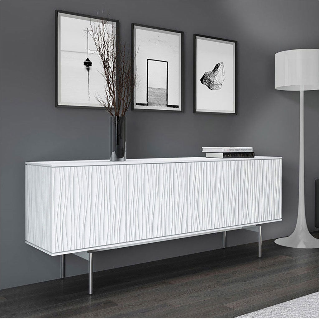 sideboard with textured front