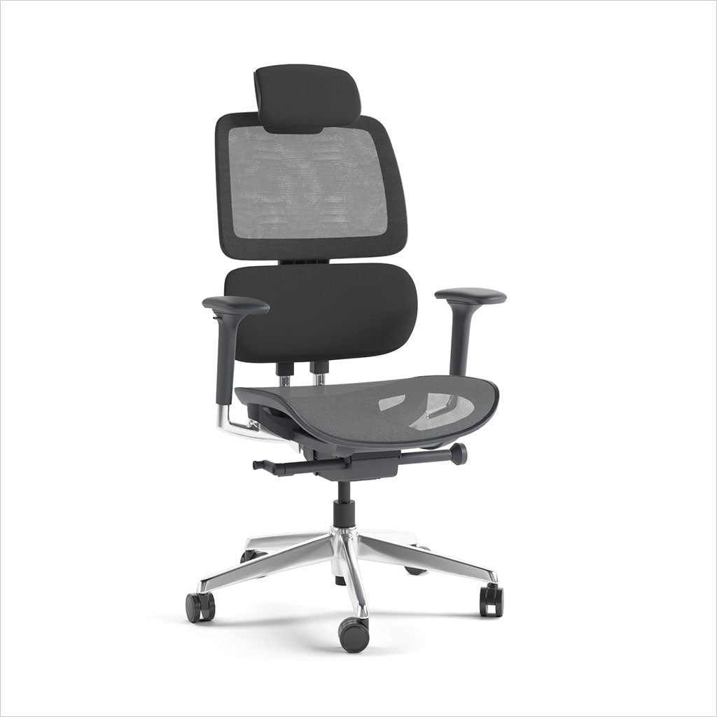 adjustable office chair with mesh seat