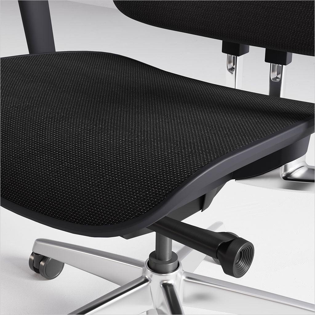 adjustable office chair with mesh seat