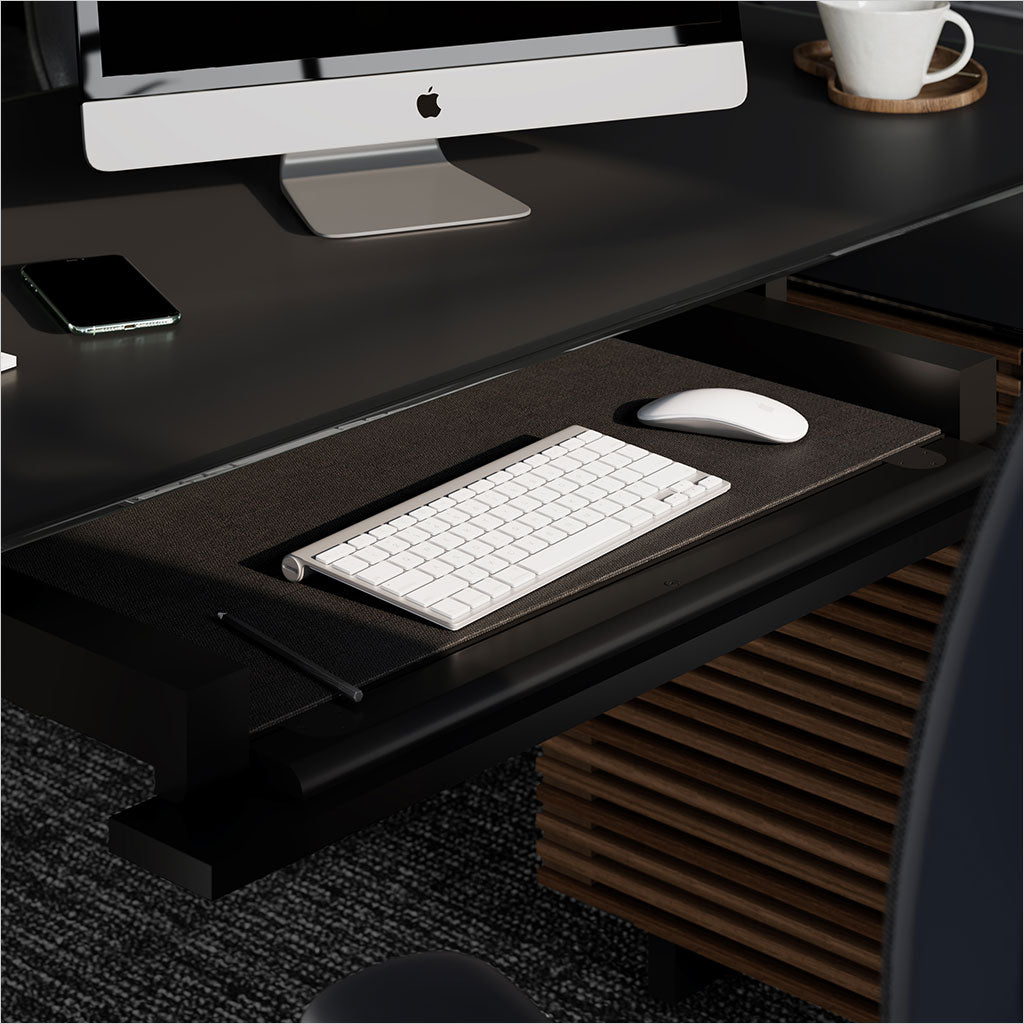 reversible L-shaped desk with storage