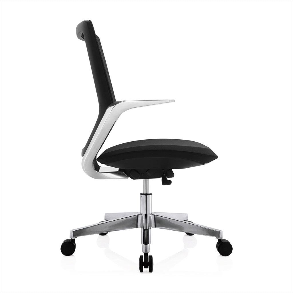 low back office chair with castors