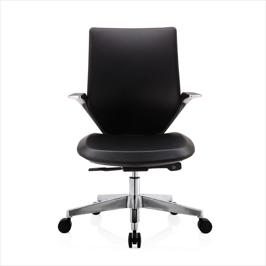 low back office chair with castors