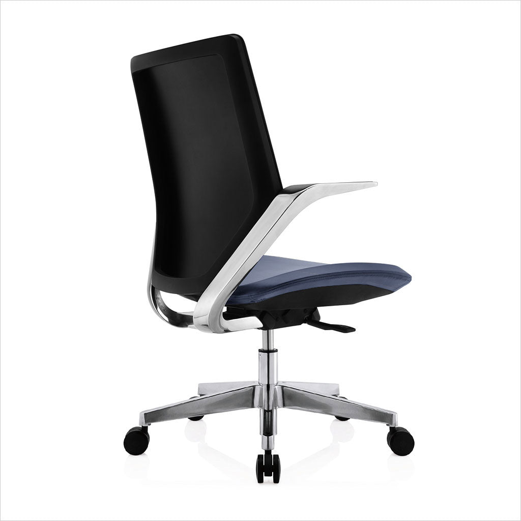 low back office chair with castors