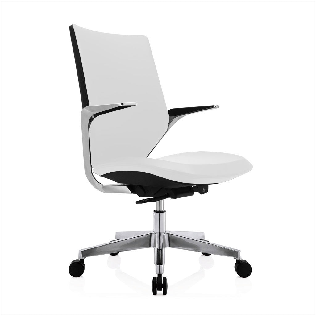 low back office chair with castors