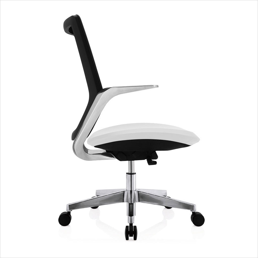 low back office chair with castors