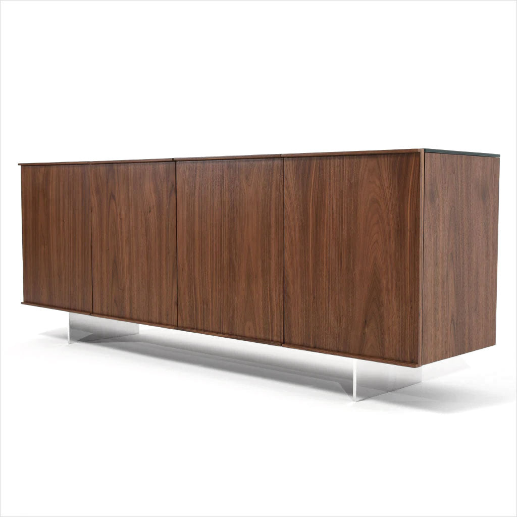 4-door buffet with glass top