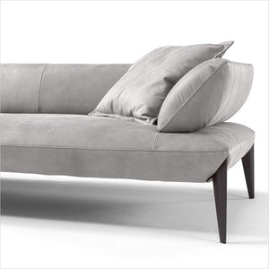 light grey leather sofa