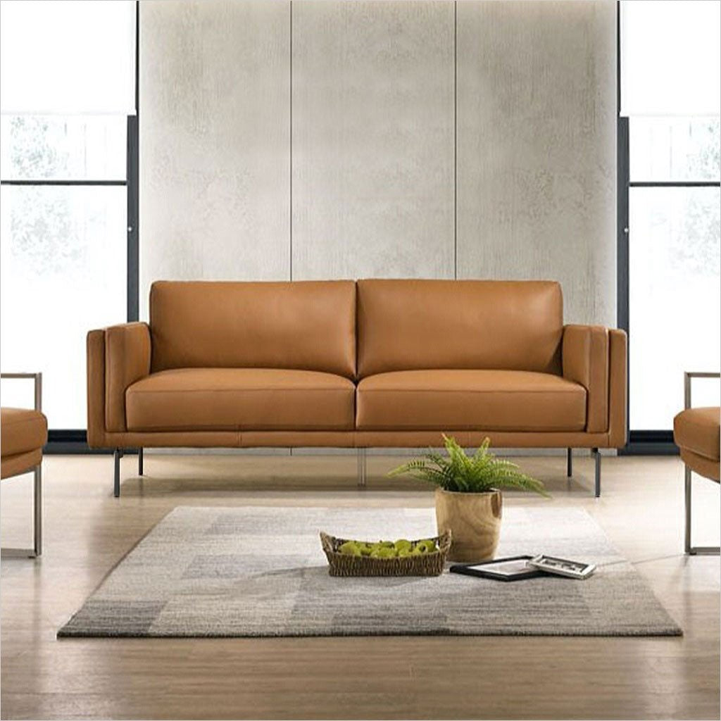 leather 2-seater sofa